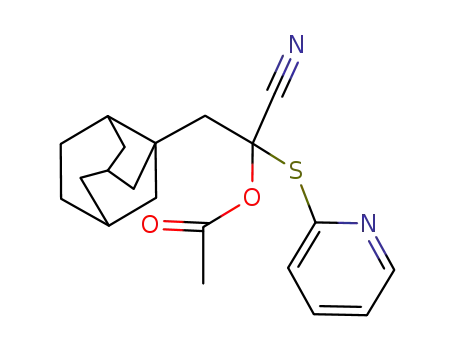 Acetic acid 1-cyano-2-(octahydro-2,5-methano-inden-3a-yl)-1-(pyridin-2-ylsulfanyl)-ethyl ester