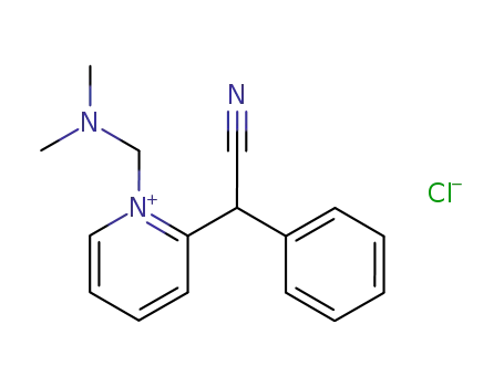 2-(Cyano-phenyl-methyl)-1-dimethylaminomethyl-pyridinium; chloride