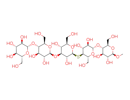 methyl O-β-D-glucopyranosyl-(1->4)-O-β-D-glucopyranosyl-(1->3)-S-β-D-glucopyranosyl-(1->4)-O-(4-thio-β-D-glucopyranosyl)-(1->4)-β-D-glucopyranoside