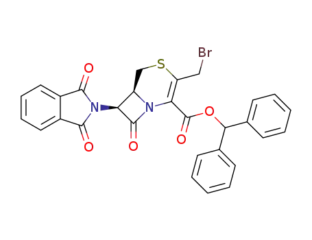 (6S,7S)-3-Bromomethyl-7-(1,3-dioxo-1,3-dihydro-isoindol-2-yl)-8-oxo-4-thia-1-aza-bicyclo[4.2.0]oct-2-ene-2-carboxylic acid benzhydryl ester