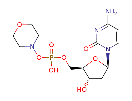 Phosphoric acid (2R,3S,5R)-5-(4-amino-2-oxo-2H-pyrimidin-1-yl)-3-hydroxy-tetrahydro-furan-2-ylmethyl ester morpholin-4-yl ester