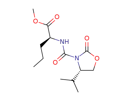 (S)-2-[((S)-4-Isopropyl-2-oxo-oxazolidine-3-carbonyl)-amino]-pentanoic acid methyl ester