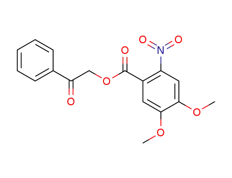 4,5-dimethoxy-2-nitro-benzoic acid 2-oxo-2-phenyl-ethyl ester