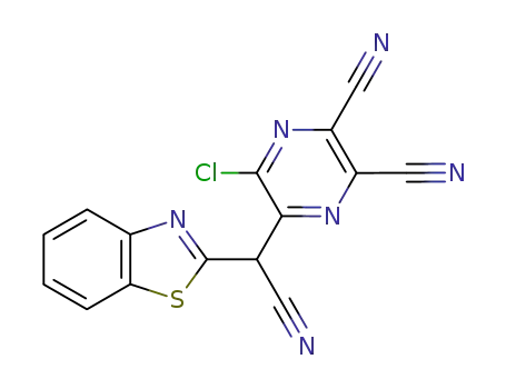 5-(benzothiazol-2-yl-cyano-methyl)-6-chloro-pyrazine-2,3-dicarbonitrile
