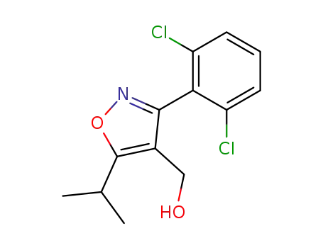 Molecular Structure of 278597-30-1 ([3-(2,6-Dichlorophenyl)-5-isopropylisoxazol-4-yl]methanol)
