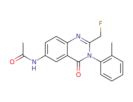 Acetamide, N-(2-(fluoromethyl)-3,4-dihydro-3-(2-methylphenyl)-4-oxo-6-quinazolinyl)-