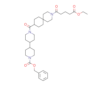 1'-[3-(4-ethoxycarbonyl-butyryl)-3-aza-spiro[5.5]undecane-9-carbonyl]-[4,4']bipiperidinyl-1-carboxylic acid benzyl ester