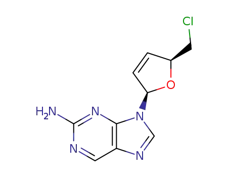 9-(5-chloro-2,3,5-trideoxy-β-D-glycero-pent-2-enofuranosyl)adenine