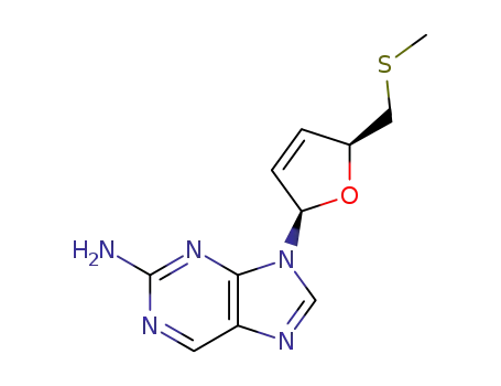 9-(2,3-dideoxy-5-S-methyl-5-thio-β-D-glycero-pent-2-enofuranosyl)adenine