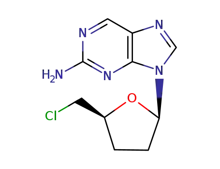 9-(5-chloro-2,3,5-trideoxy-β-D-glycero-pentofuranosyl)adenine