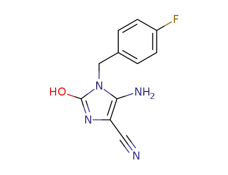 5-amino-4-cyano-1-(4-fluorobenzyl)-2-hydroxyimidazole