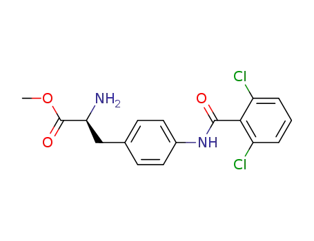 Molecular Structure of 219529-84-7 (L-Phenylalanine, 4-[(2,6-dichlorobenzoyl)amino]-, methyl ester)