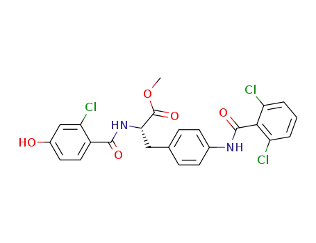 4-[[(2,6-Dichlorophenyl)carbonyl]amino]-N-[(2-chloro4-hydroxyphenyl)carbonyl]-L-phenylalanine methyl ester
