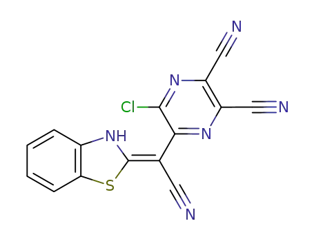 5-[benzo[d]thiazol-2-yl(cyano)methyl]-6-chloropyrazine-2,3-dicarbonitrile
