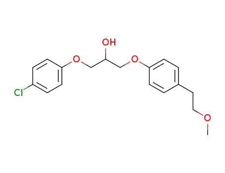 1-(4-chlorophenoxy)-3-[4-(2-methoxyethyl)phenoxy]-2-propanol