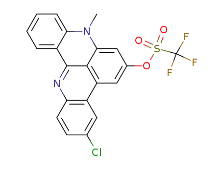 3-chloro-8-methyl-6-trifluoromethylsulfonyloxy-8H-quino[4,3,2-kl]acridine