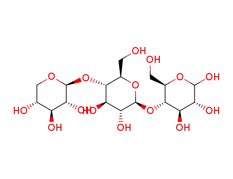 β-D-xylopyranosyl-(1->4)-β-D-glucopyranosyl-(1->4)-D-glucopyranose