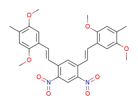 (E,E)-1,3-bis(2,5-dimethoxy-4-methylstyryl)-4,6-dinitrobenzene