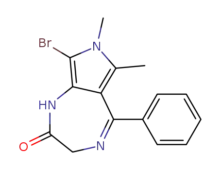 8-bromo-3,7-dihydro-6,7-dimethyl-5-phenylpyrrolo[3,4-e][1,4]diazepin-2(1H)-one