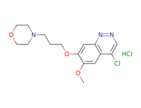 4-chloro-6-methoxy-7-(3-morpholinopropoxy)cinnoline hydrochloride
