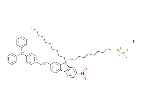 (E)-(4-(2-(9,9-didecyl-7-nitro-9H-fluoren-2-yl)vinyl)phenyl)diphenylsulfonium hexafluorophosphate (V)