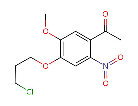 1-(4-(3-chloropropoxy)-5-methoxy-2-nitrophenyl)ethan-1-one
