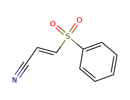 Molecular Structure of 64326-47-2 ((E)-3-(phenylsulfonyl)acrylonitrile)