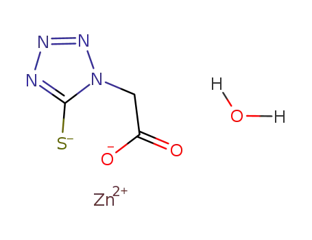 Zn(5-mercapto-1H-tetrazole-1-acetic acid (2-))(H2O)