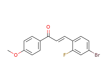(E)-1-(4-methoxyphenyl)-3-(4-bromo-2-fluorophenyl)prop-2-en-1-one