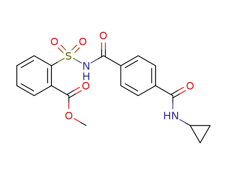N1-cyclopropyl-N4-[2-(methoxycarbonyl)phenylsulfonyl]terephthalamide