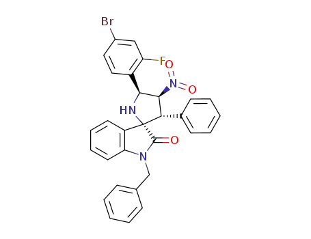 (2'S,3'S,4'S,5'S)-1-benzyl-5'-(4-bromo-2-fluorophenyl)-4'-nitro-3'-phenylspiro[indoline-3,2'-pyrrolidin]-2-one
