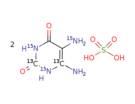 [13C2,15N3]5,6-diaminopyrimidine-2,4(1H,3H)-dione hemisulfate