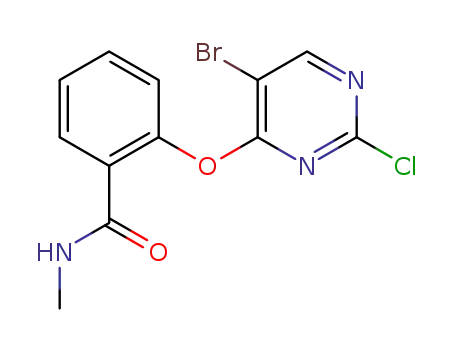 2-((5-bromo-2-chloropyrimidin-4-yl)oxy)-N-methylbenzamide