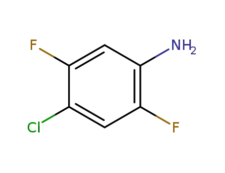 Molecular Structure of 2613-30-1 (4-Chloro-2,5-difluorophenylamine)