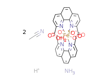 NH4[Fe(1,10-phenanthroline-2,9-dicarboxylate)2]*2(acetonitrile)