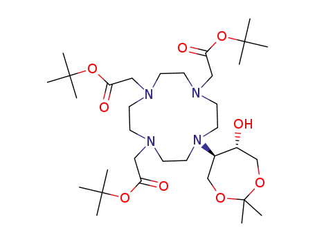 1,4,7-tris(tert-butoxycarbonylmethyl)10-(6-hydroxy-2,2-dimethyl-1,3-dioxepane-5yl)-1,4,7,10-tetraazacyclododecane