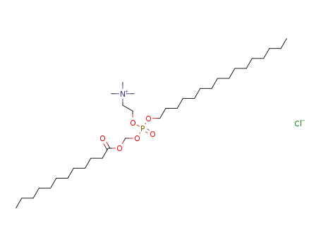 2-((((dodecanoyloxy)methoxy)(hexadecyloxy)phosphoryl)oxy)-N,N,N-trimethylethan-1-aminium chloride