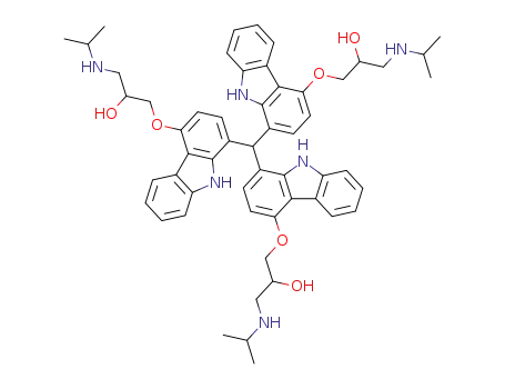 1,1',1''-Tris<4-(2-hydroxy-3-isopropylamino-n-propyloxy)-carbazolyl>methane