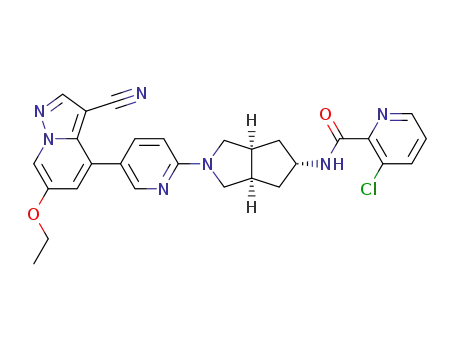 3-chloro-N-((3aR,5s,6aS)-2-(5-(3-cyano-6-ethoxypyrazolo[1,5-a]pyridin-4-yl)pyridin-2-yl)octahydrocyclopenta[c]pyrrol-5-yl)picolinamide