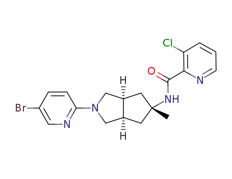 N-((3aR,5s,6aS)-2-(5-bromopyridin-2-yl)-5-methyloctahydrocyclopenta[c]pyrrol-5-yl)-3-chloropicolinamide