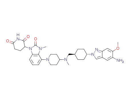 3-[4-[4-[[(1r,4r)-4-(5-amino-6-methoxy-indazol-2-yl)cyclohexyl]methyl-methyl-amino]-1-piperidyl]-3-methyl-2-oxo-benzimidazol-1-yl]piperidine-2,6-dione