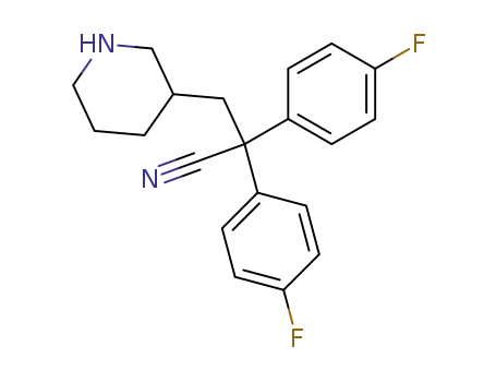 α,α-bis(4-fluorophenyl)-3-piperidinepropanenitrile