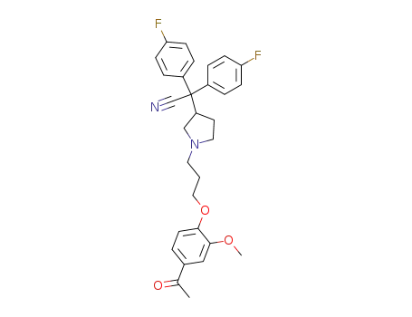 1-[3-(4-Acetyl-2-methoxyphenoxy)propyl]-α,α-bis(4-fluorophenyl)-3-pyrrolidineacetonitrile