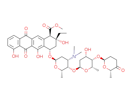 Molecular Structure of 57576-44-0 (Aclarubicin)