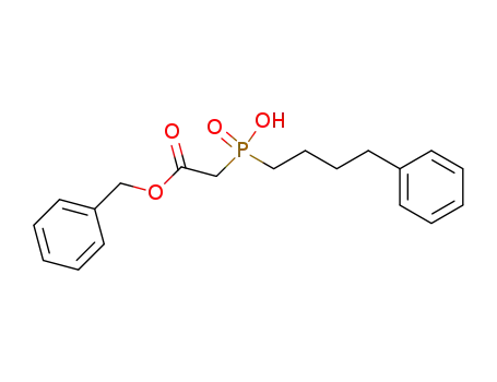 Molecular Structure of 87460-09-1 (Benzyl hydroxy(4-phenylbutyl)phosphinoylacetate)