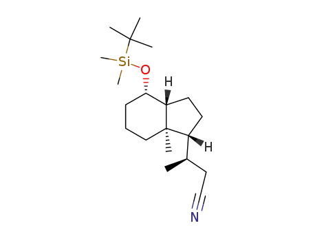 (R)-3-((1R,3aR,4S,7aR)-4-((tert-butyldimethylsilyl)oxy)-7a-methyloctahydro-1H-inden-1-yl)butanenitrile