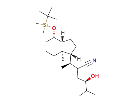 De-A,B-(24R,22ξ)-8β-[(tert-butyldimethylsilyl)oxy]-24-hydroxy-cholestane-22-carbonitrile