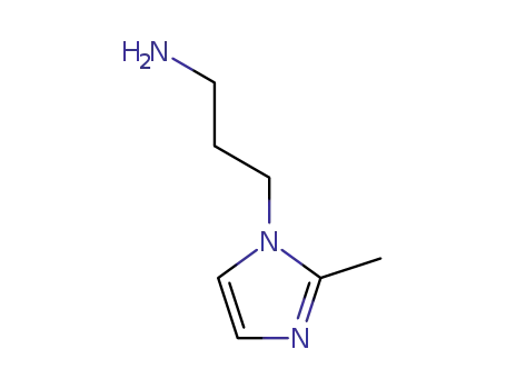 Molecular Structure of 2258-21-1 (3-(2-METHYL-1H-IMIDAZOL-1-YL)PROPYLAMINE)
