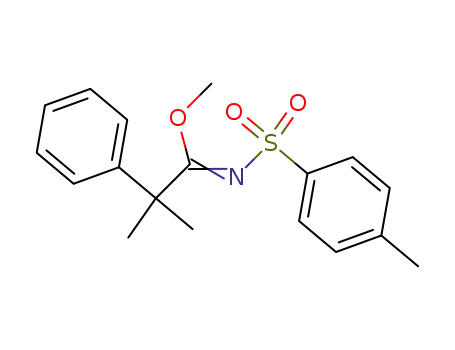 N-[1-Methoxy-2-methyl-2-phenyl-prop-(Z)-ylidene]-4-methyl-benzenesulfonamide