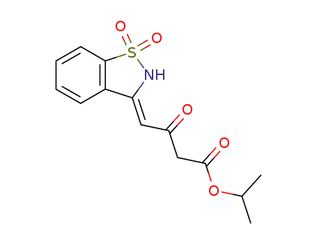 (1-methylethyl)-4-(1,1-dioxido-1,2-benzisothiazol-3(2H)-ylidine)-3-oxo-butanoate
